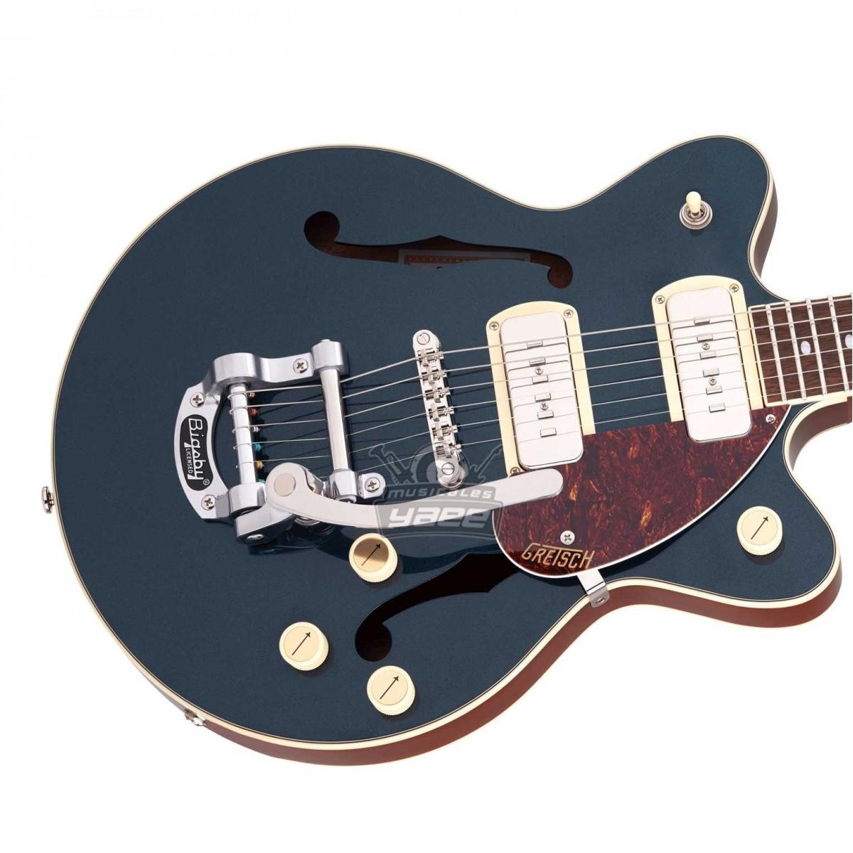 Pre-Order! 2024 GRETSCH G2655 STREAMLINER CENTER BLOCK JR. DOUBLE-CUT V-STOPTAIL / STEEL OLIVE - Capitol Guitars