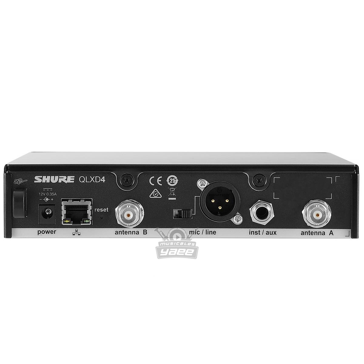 Shure Red Box RECEPTOR DIGITAL SHURE 1/2 RACK CON RED ETHERNET PARA MONITOREO / QLXD4 J50