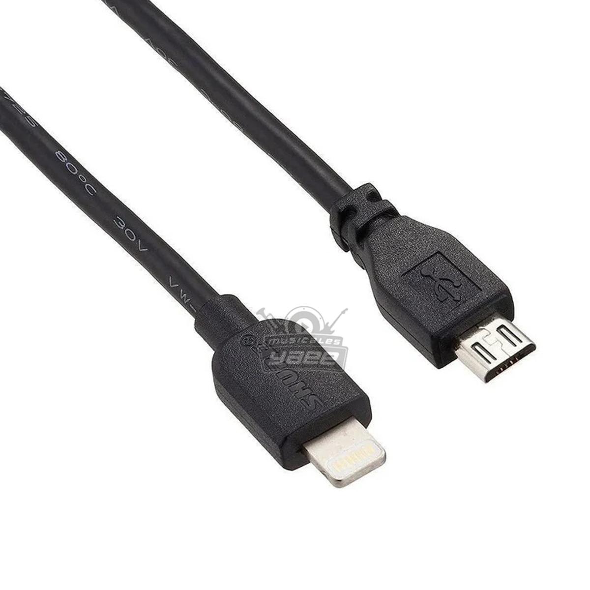 Shure Cavo AMV-LTG Da MicroUSB A Lightning Per Microfoni MOTIV (MV7, MV88+, MV51, MV5, MVi)